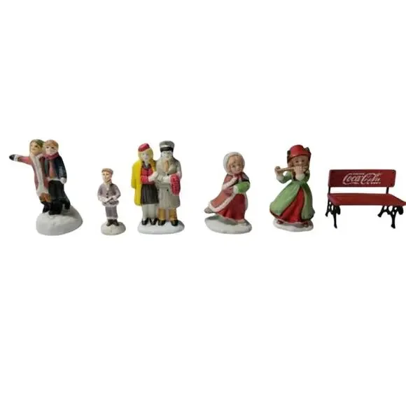 Vintage Coca-Cola Miniature Christmas Figurines – Collectible Coke Memorabilia - Picture 3 of 9